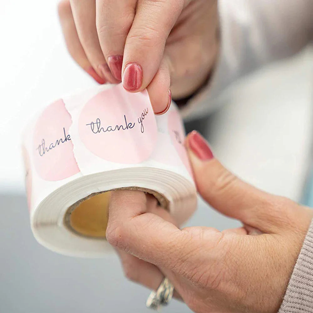 Charming Thank You Stickers Set