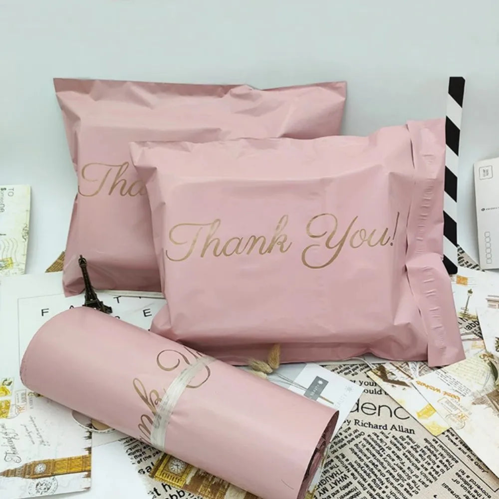 Chic Pink Shipping Bags