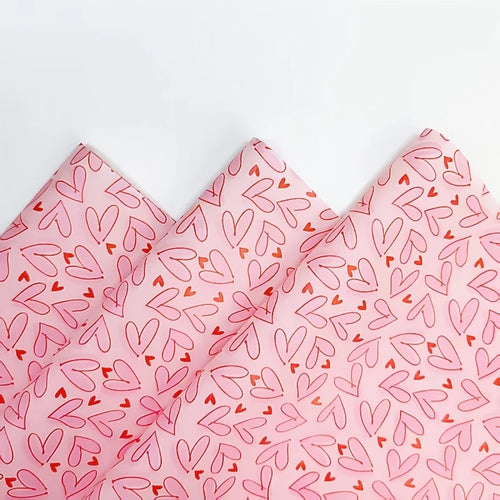 Charming Pink Heart Wrapping Paper