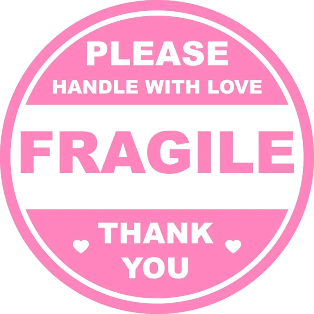 Pink Love Shipping Stickers